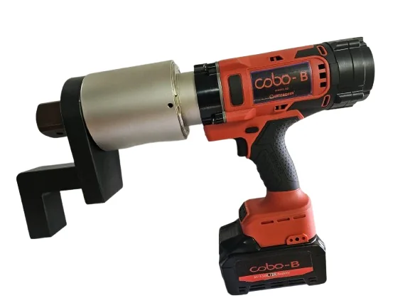Entorquer Cobo-B brushless cordless high-torque tool with red-lithium battery and reaction arm